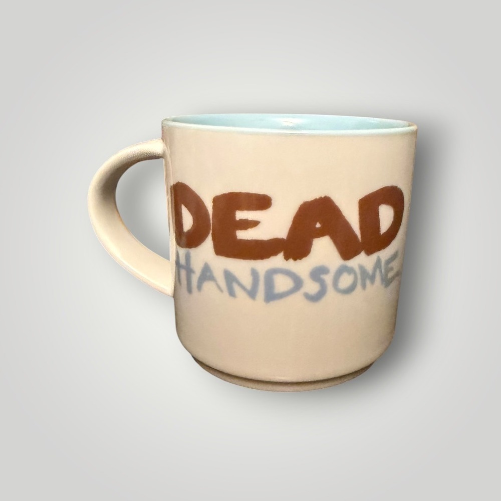 Jamie Oliver Coffee Mug Cream Dead Handsome And Knows It Ceramic Humor Gift Mens